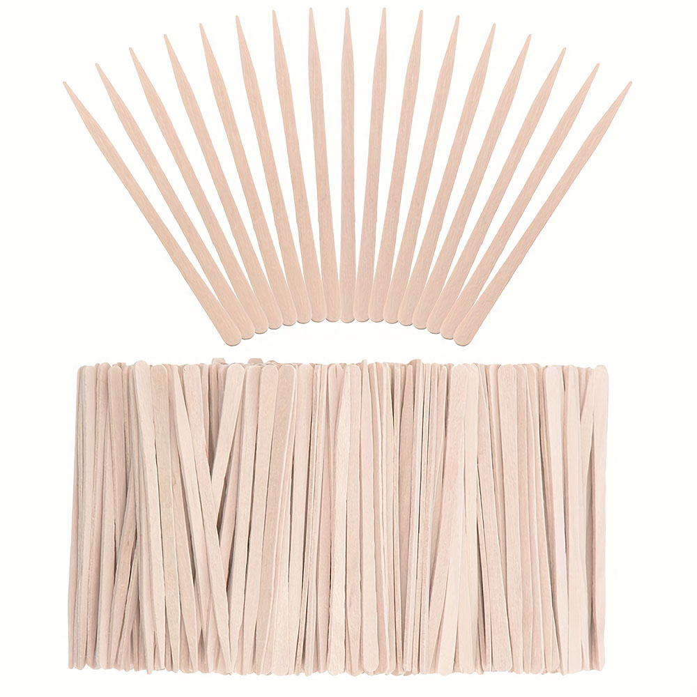 Hair Wax Stick - 300/500 шт. деревянные восковые палочки, многофункциональные