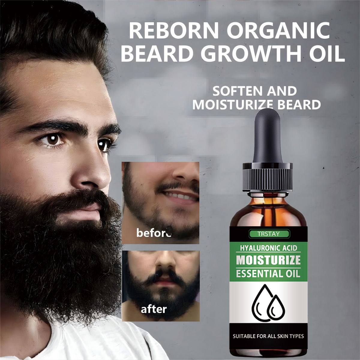 Men'S Grooming Products - 100% натуральное ускорение волос на лице,