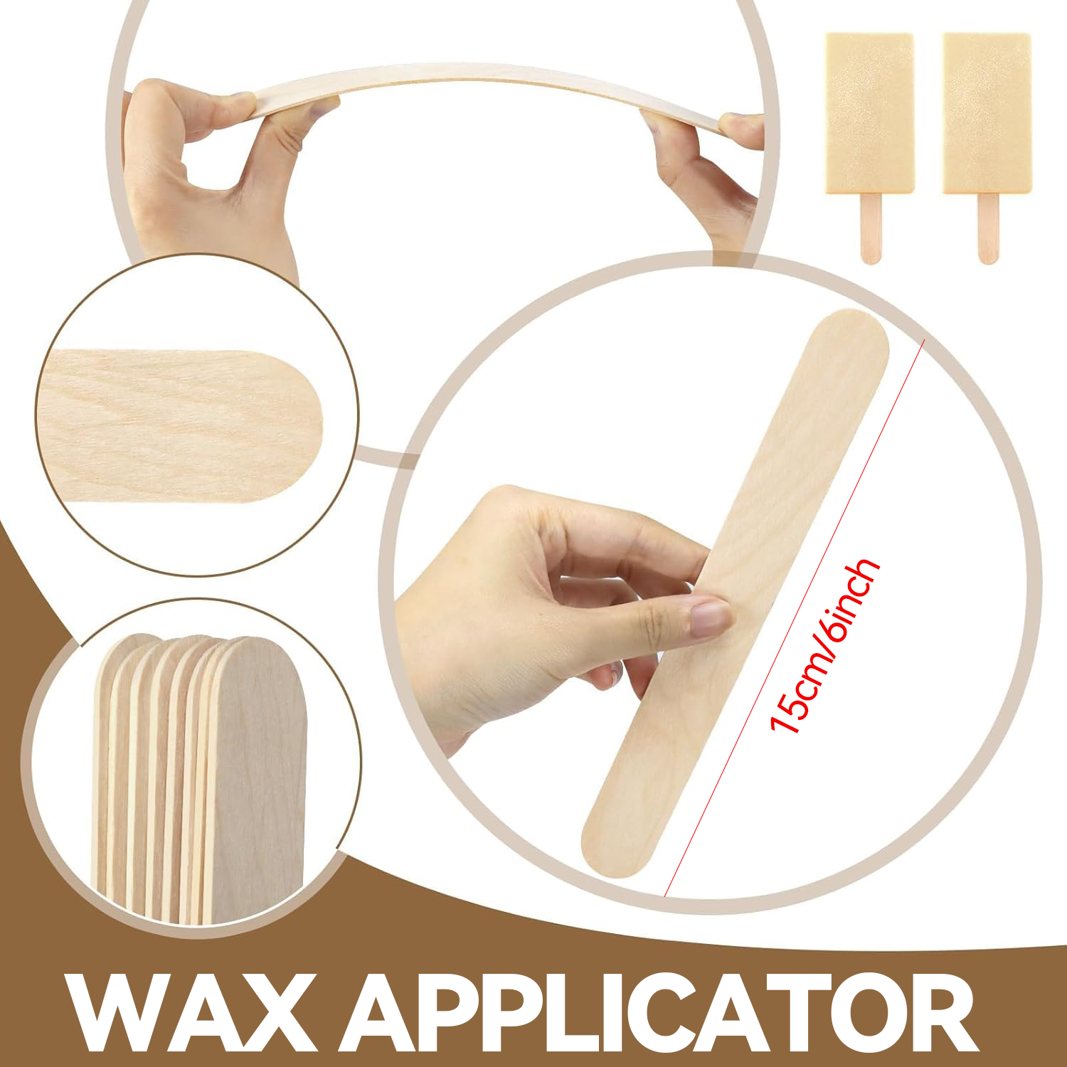 10 шт. одноразовых деревянных  – обзор и цена Hair Wax Stick