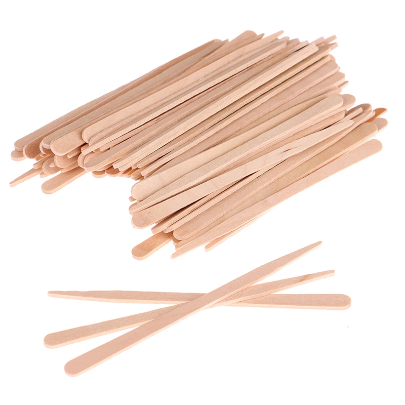 50/100 шт. деревянные палочки  – обзор и цена Hair Wax Stick